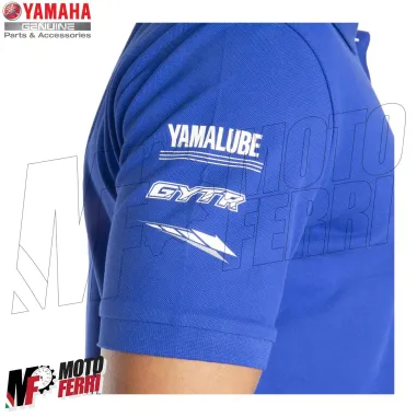 MF5759 Polo Paddock Blu Essential Uomo Originale Yamaha Racing