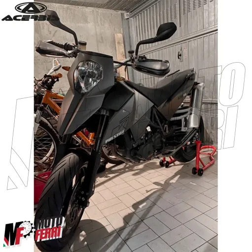 MF5883 Paramani Acerbis Dual Road Nero Universale Moto Cross Enduro Scooter