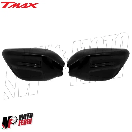 MF5892 Calotta Specchietti Nero Lucido Racing Yamaha TMax  530 560 mod 2015/2024