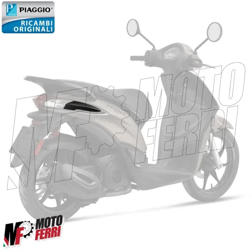 MF5901 Paracolpi Posteriore Destro Nero Opaco Piaggio Liberty S 50 125 150 iGet