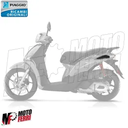 MF5902 Paracolpi Posteriore Sinistro Nero Opaco Piaggio Liberty 50 125 150 iGet 2