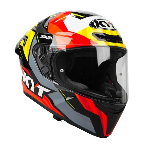 MF5906 Casco Integrale KYT TT Course Flux Rosso / Giallo