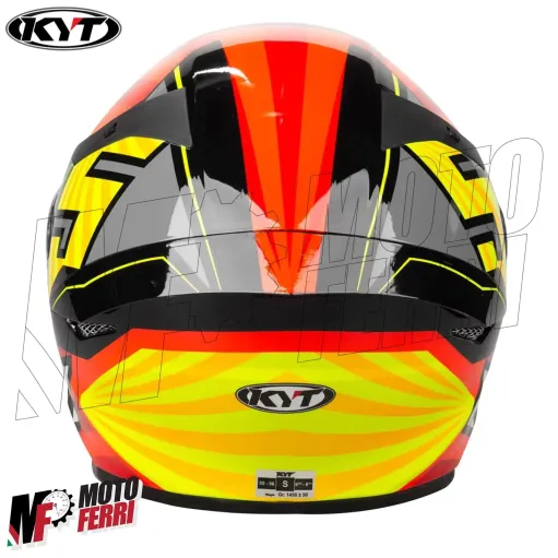 MF5906 Casco Integrale KYT TT Course Flux Rosso / Giallo