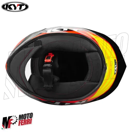 MF5906 Casco Integrale KYT TT Course Flux Rosso / Giallo