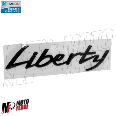 MF5921 Scritta Adesiva Nero Carena Posteriore Piaggio Liberty iGet 50 125 150
