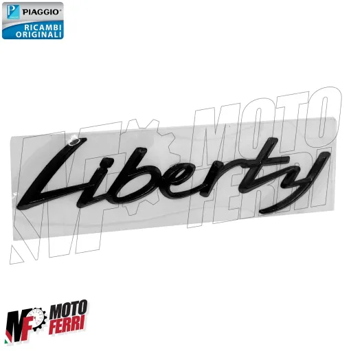 MF5921 Scritta Adesiva Nero Carena Posteriore Piaggio Liberty iGet 50 125 150