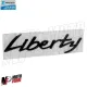 MF5921 Scritta Adesiva Nero Carena Posteriore Piaggio Liberty iGet 50 125 150