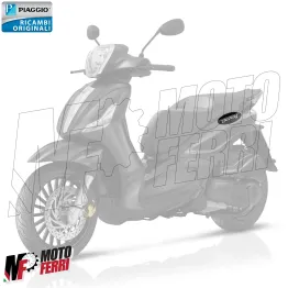 MF5922 Scritta Adesiva Cromata Carena Posteriore Piaggio Beverly 125 300 350 2