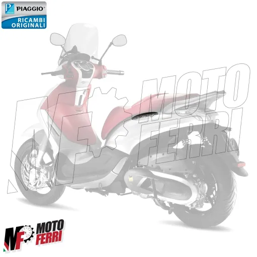 MF5922 Scritta Adesiva Cromata Carena Posteriore Piaggio Beverly 125 300 350
