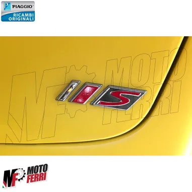 MF5923 Targhetta Adesivo S Cassetto Bauletto Originale Vespa GTS 125 300 Super