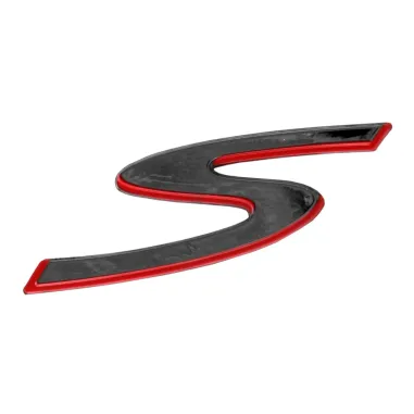 MF5924 Targhetta Adesivo S Scudo Anteriore Originale Vespa GTS 300 Super Sport