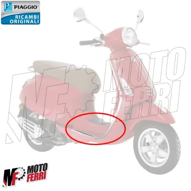 MF5941 Bordo Pedana Destro Cromato Originale Vespa Primavera Sprint 50 125 150