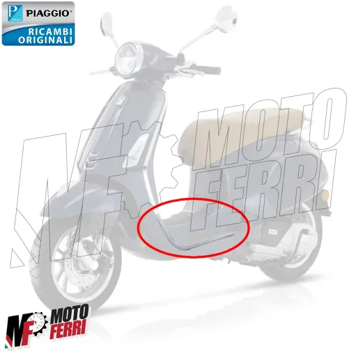 MF5942 Bordo Pedana Sinistro Cromato Originale Vespa Primavera Sprint 50 125 150