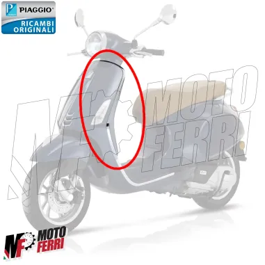 MF5944 Bordo Scudo Sinistro Cromato Originale Vespa Primavera Sprint 50 125 150