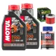 MF5962 Kit Tagliando Olio Motul 7100 + Filtro + Additivo Honda CRF 250 2004/2024