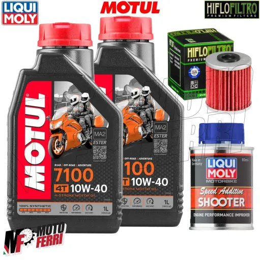 MF5964 Tagliando Olio Motul 7100 + Filtro + Additivo Kawasaki KXF 250 2004/2024