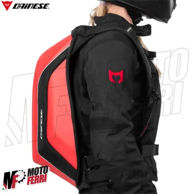MF5971 - Zaino Moto Dainese D-Mach COMPACT Rigido Backpack Tecnico Rosso