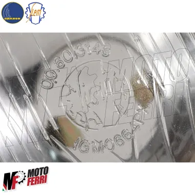 MF0756 Faro Fanale Anteriore In Vetro Siem Vespa 125 ET3 Primavera Portalampada
