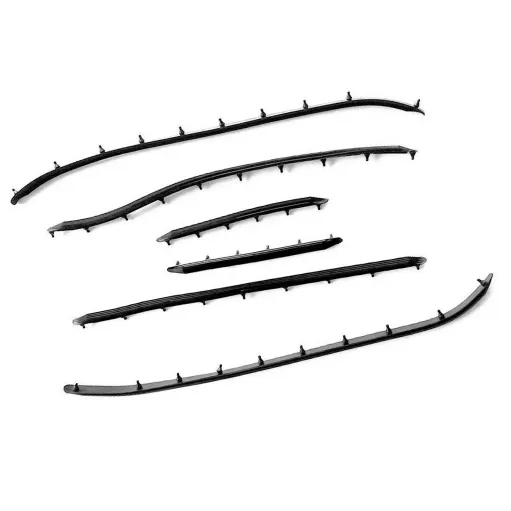 MF0564 SERIE KIT STRISCE GOMMA PROFILI LISTELLI PEDANA VESPA 50 R L N DAL 1966