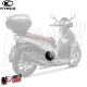 MF5980 - Pedalino Poggiapiedi Destro Originale Kymco People GTI / S 125 200 300
