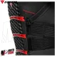 MF6005 Paraschiena Protezione Schiena Dainese Pro-Armor Back 2.0 Long Nero/Rosso
