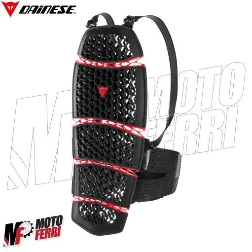 MF6005 Paraschiena Protezione Schiena Dainese Pro-Armor Back 2.0 Long Nero/Rosso