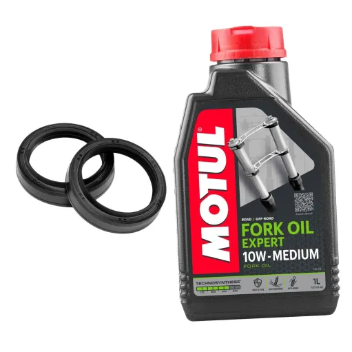 MF6009 Kit Paraoli Forcella + 1L Olio Fork Oil Motul 10W per Beverly 300 400 HPE