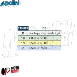 MF6010 Kit Molle Giallo Blu Verde per Frizione Polini 3G Minarelli / Piaggio 2