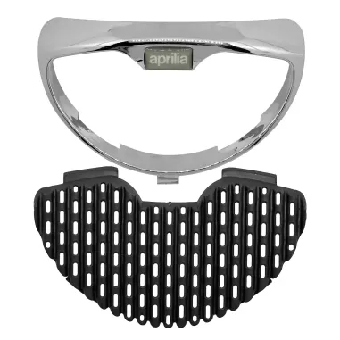 MF6011 Cornice Cromata + Griglia Anteriore Aprilia Scarabeo 50 100 mod 2002/2010
