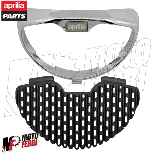MF6011 Cornice Cromata + Griglia Anteriore Aprilia Scarabeo 50 100 mod 2002/2010