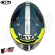 MF6016 Casco Integrale KYT TT Course Fuselage Matt Yellow Verde / Giallo