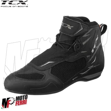 MF6032 Stivali Scarpe Moto Tecniche TCX R04D Air Nero/Grigio