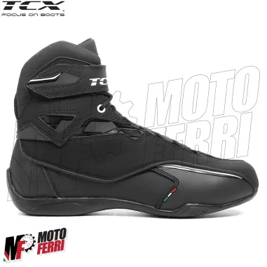 MF6033 - Stivali Scarpe Moto Tecniche Impermeabili TCX Zeta WP Black