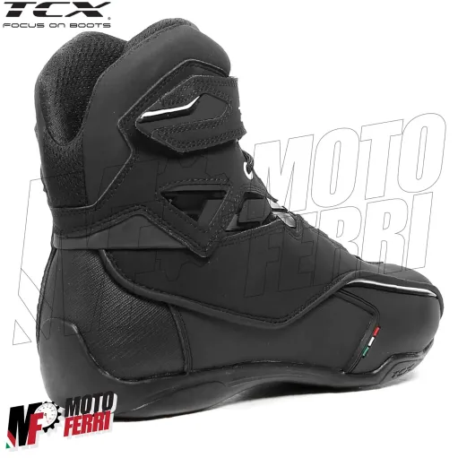MF6033 - Stivali Scarpe Moto Tecniche Impermeabili TCX Zeta WP Black