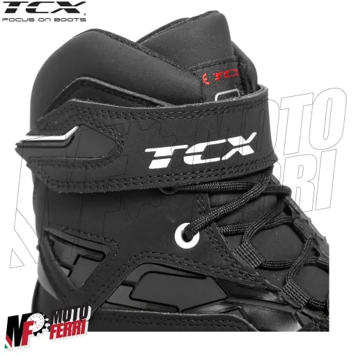 MF6033 - Stivali Scarpe Moto Tecniche Impermeabili TCX Zeta WP Black