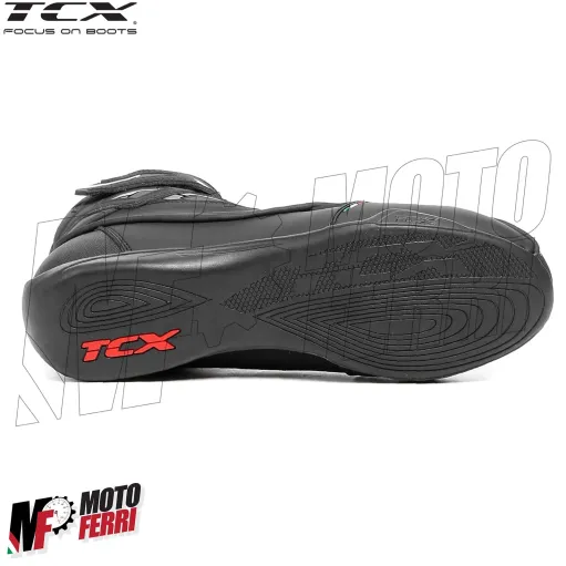 MF6033 - Stivali Scarpe Moto Tecniche Impermeabili TCX Zeta WP Black