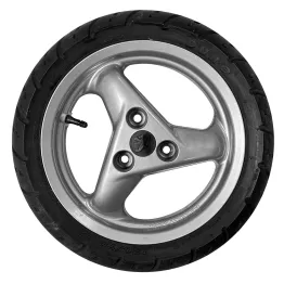 MF6036 - Cerchio Anteriore Argento + Gomma Originale Peugeot Speedfight 100