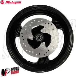 MF6040 - Cerchio Anteriore Nero + Disco Originale Malaguti F12 50 mod 1994/1998 2