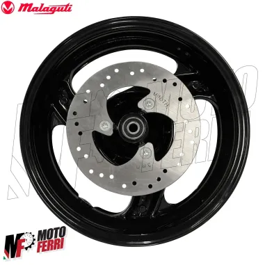 MF6040 - Cerchio Anteriore Nero + Disco Originale Malaguti F12 50 mod 1994/1998