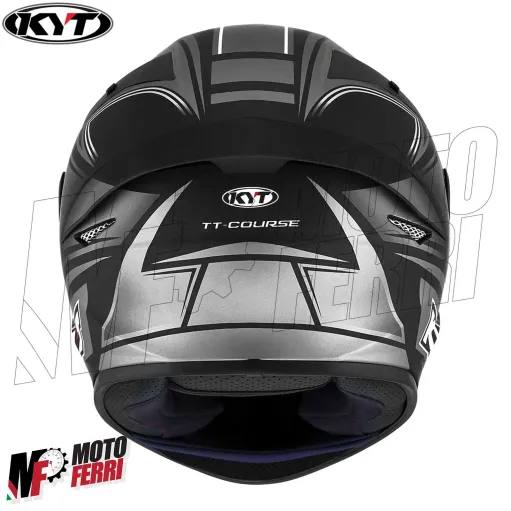 MF6044 Casco Integrale KYT TT Course Tourist Matt Cool Grey Grigio / Nero Opaco