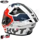 MF6045 Casco Integrale KYT TT Course Fuselange Red Rosso / Bianco / Blu