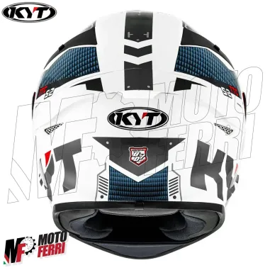 MF6045 Casco Integrale KYT TT Course Fuselange Red Rosso / Bianco / Blu