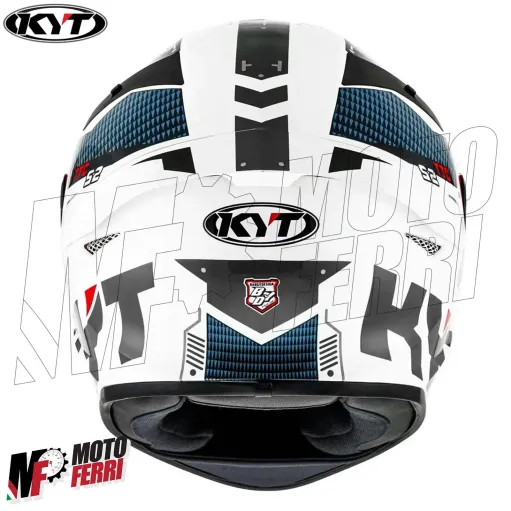 MF6045 Casco Integrale KYT TT Course Fuselange Red Rosso / Bianco / Blu