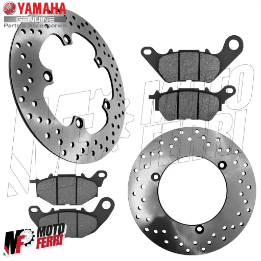 MF6049 Dischi Freno + Pastiglie Ant/Post Originali Yamaha XMax 125 300 2017/2024