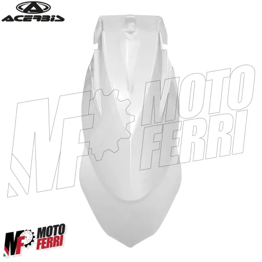 MF6059 Parafango Anteriore Bianco Universale per Cross Motard Enduro Supermoto