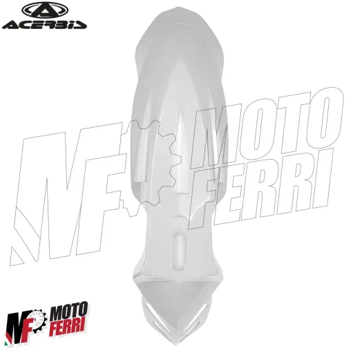 MF6059 Parafango Anteriore Bianco Universale per Cross Motard Enduro Supermoto