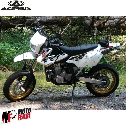 MF6059 Parafango Anteriore Bianco Universale per Cross Motard Enduro Supermoto