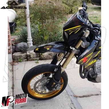 MF6058 Parafango Anteriore Nero Universale per Cross Motard Enduro Supermoto
