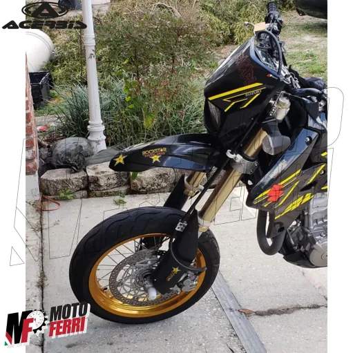 MF6058 Parafango Anteriore Nero Universale per Cross Motard Enduro Supermoto