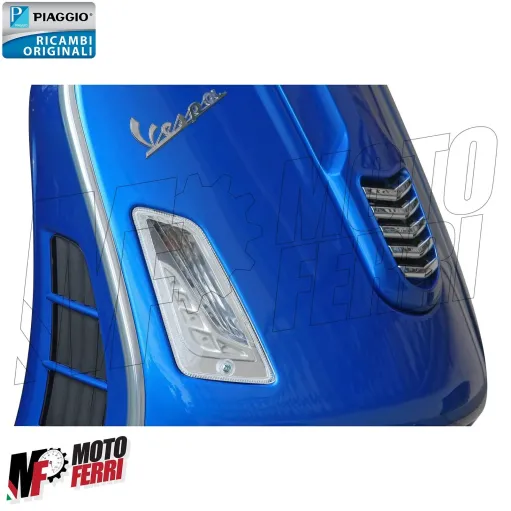 MF6062 Fregio Cromato Nasello Anteriore Originale Vespa GTS 125 300 (2010/2016)